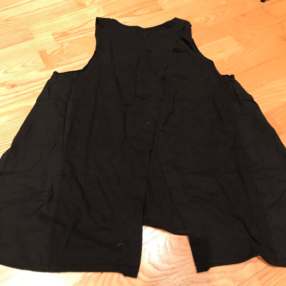 Madewell Black Split-back Tank - Picture 3 of 3